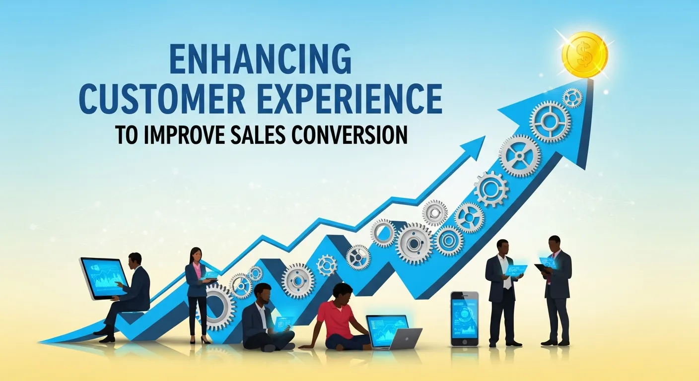 Improving customer experience to maintain a good sales conversion rate through seamless checkout, personalized recommendations, and responsive support