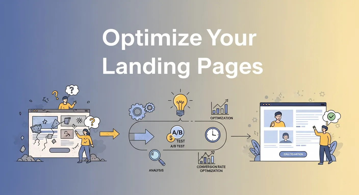 High-converting landing page with focused messaging, single CTA, and minimal distractions