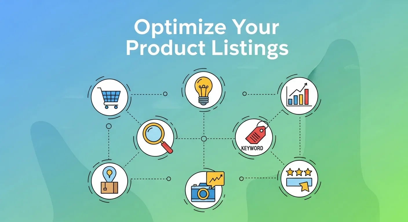 High-quality Amazon product images showing multiple angles, lifestyle shots, and infographics to improve conversion rate