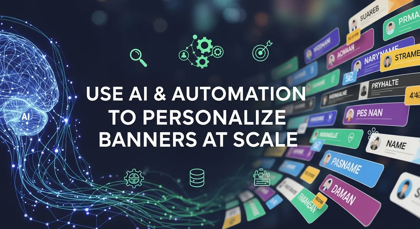 Optimize banner designs with AI and automation to deliver personalized, dynamic banners that increase engagement and eCommerce conversions