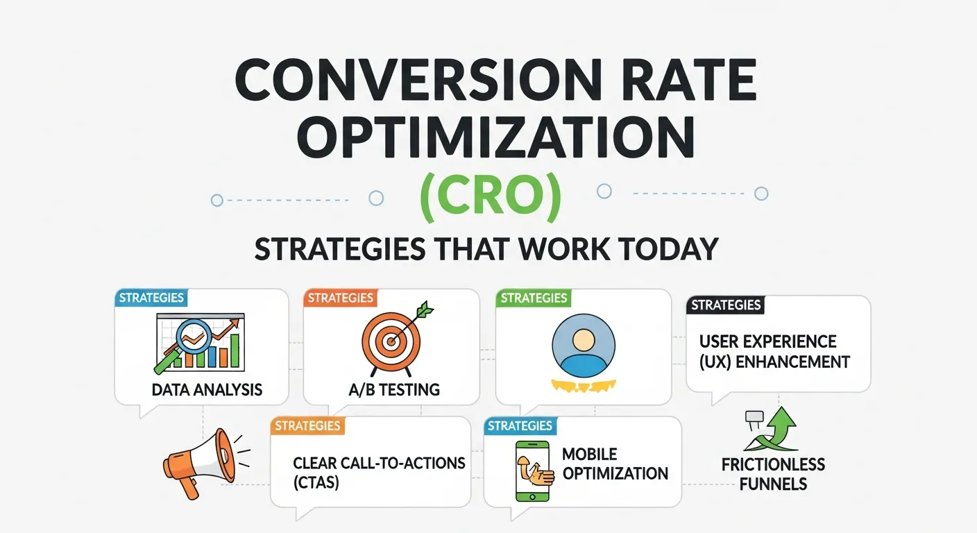High-converting landing page design with clear CTA and persuasive copy for effective conversion rate optimization (CRO)