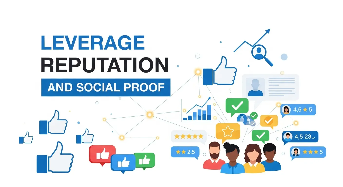 Example of social proof in Conversion Rate Optimization, featuring customer reviews, testimonials, trust badges, and ratings to increase conversions.