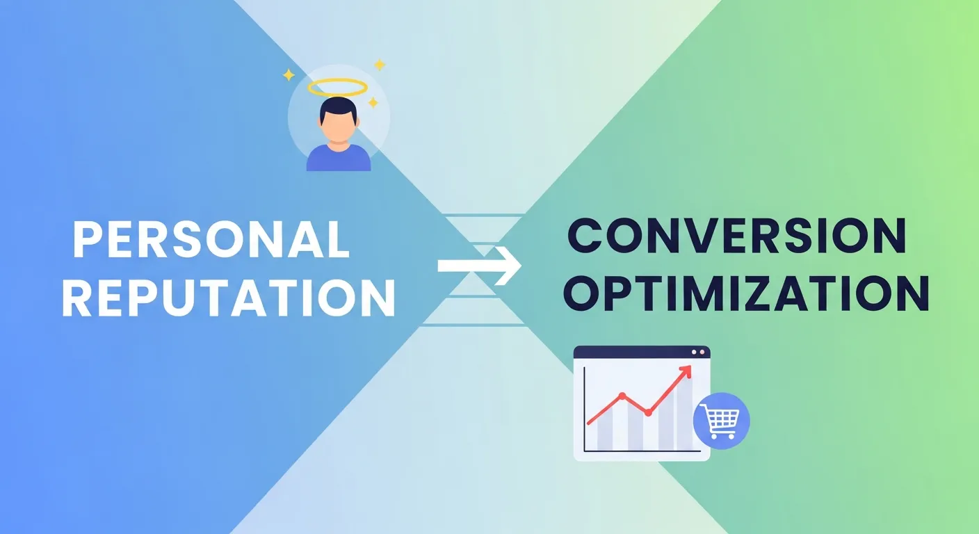 Personal and brand reputation management to increase trust and conversion rates online