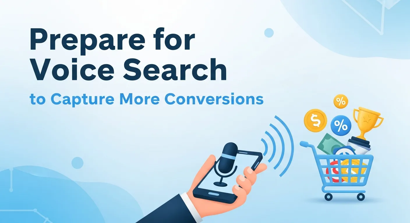 Voice search optimization techniques to reduce conversion rate drop-offs and capture more website traffic.