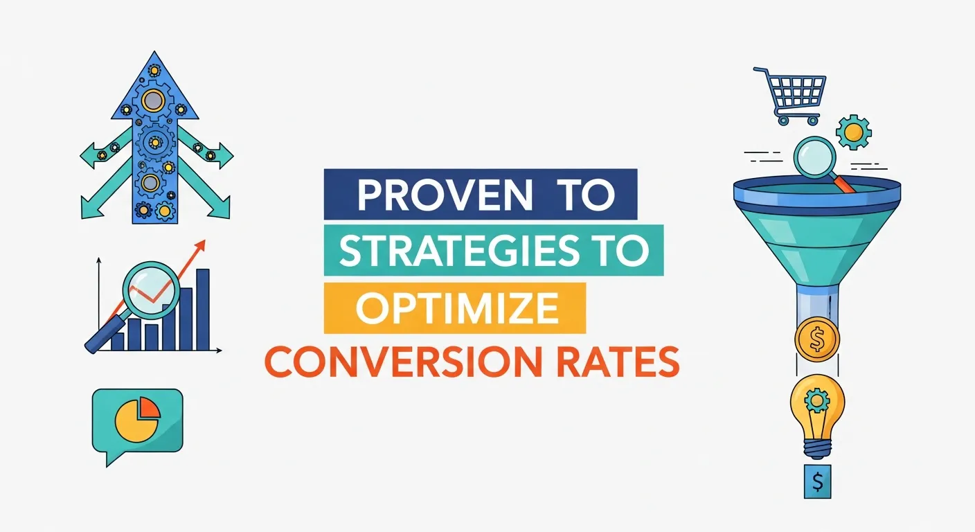 Conversion Rate Optimization strategies including user experience, compelling CTAs, A/B testing, and personalization to increase website conversions