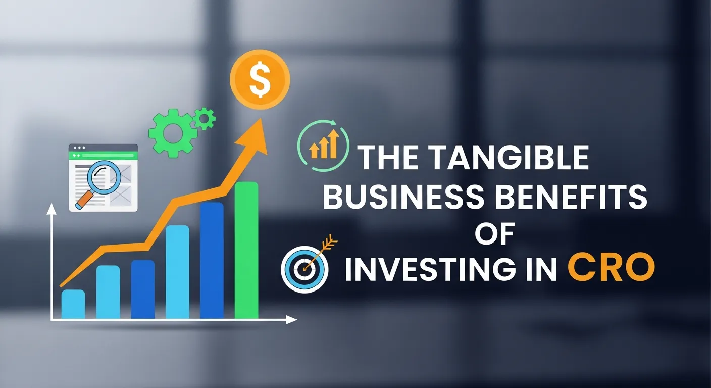 Infographic highlighting the financial and customer experience benefits of Conversion Rate Optimization.