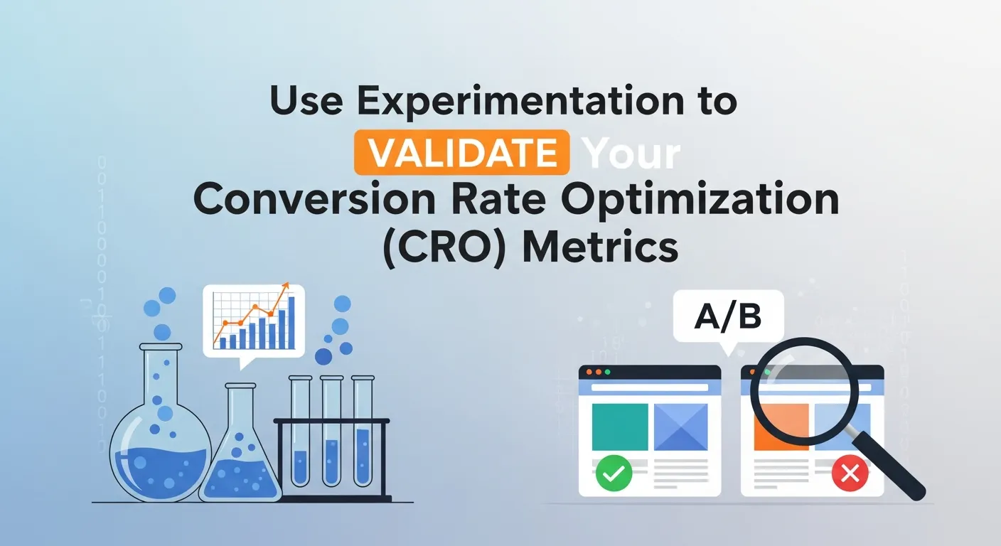 Conversion Rate Optimization (CRO) experimentation using A/B testing and heatmaps to analyze user behavior and improve website conversions