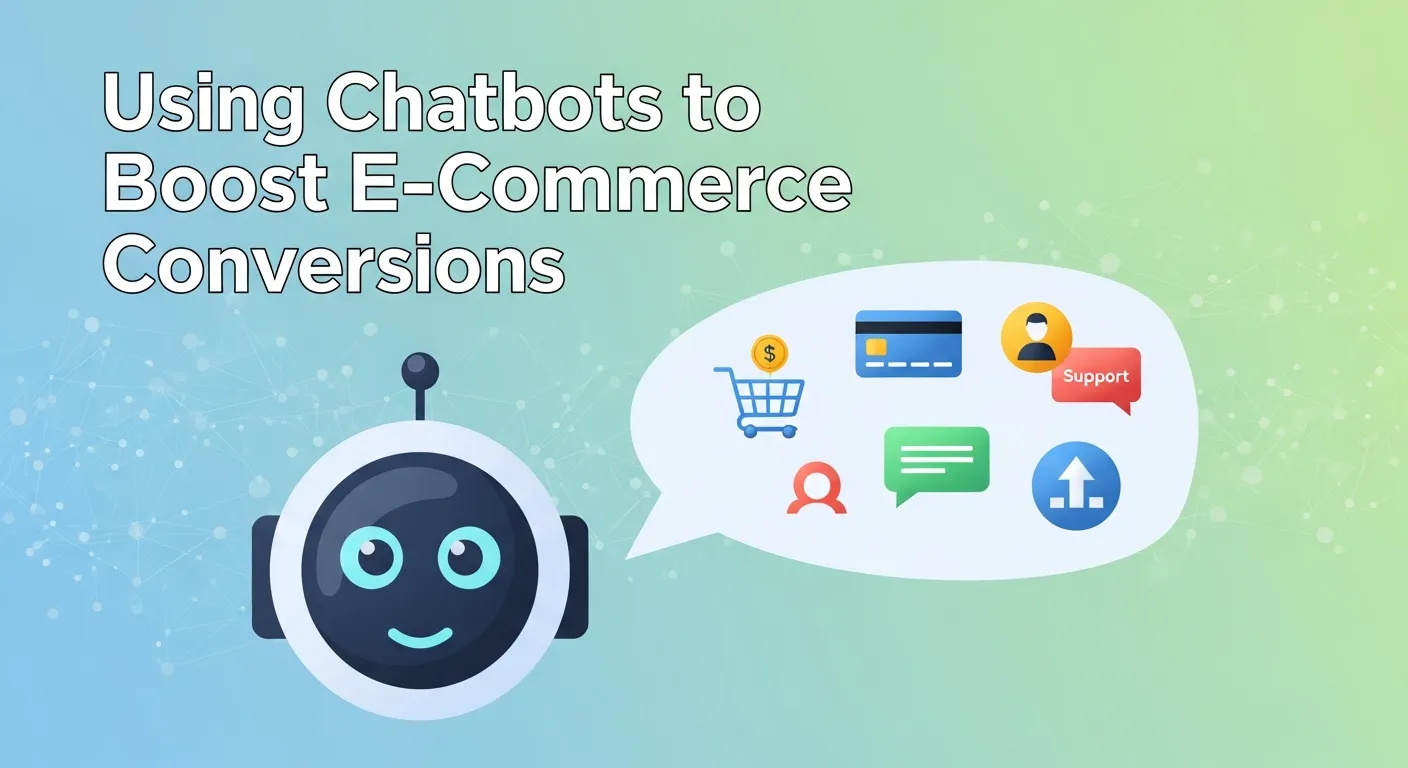 AI-powered chatbots helping e-commerce visitors with personalized support and recommendations to improve conversion rates