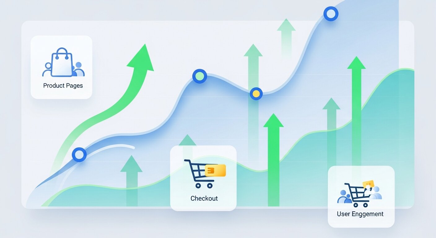 E-commerce conversion growth dashboard.
